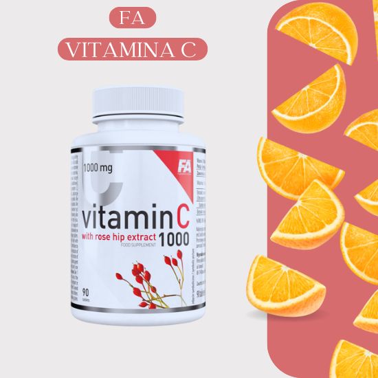 FA Healthy Vitamina C 1000 com Extrato de Rosa Mosqueta 90 Comp.